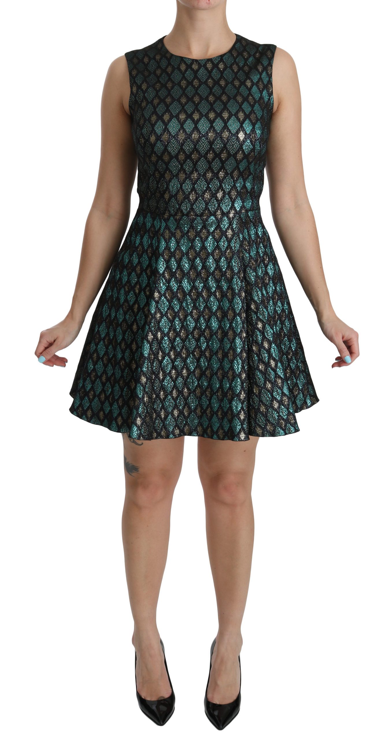 Dolce & Gabbana Women's A-line Shift Gown Dress Blue DR2048 - IT40|S