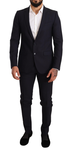 Blue Fantasy Slim Fit Wool MARTINI Suit - IT44 | XS