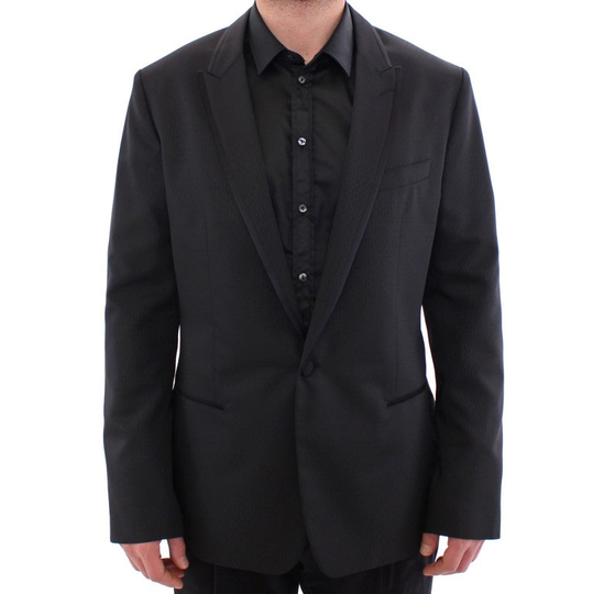 Dolce & Gabbana Men's Martini One Button Blazer Black GSS15124-1 - IT54 | XXL