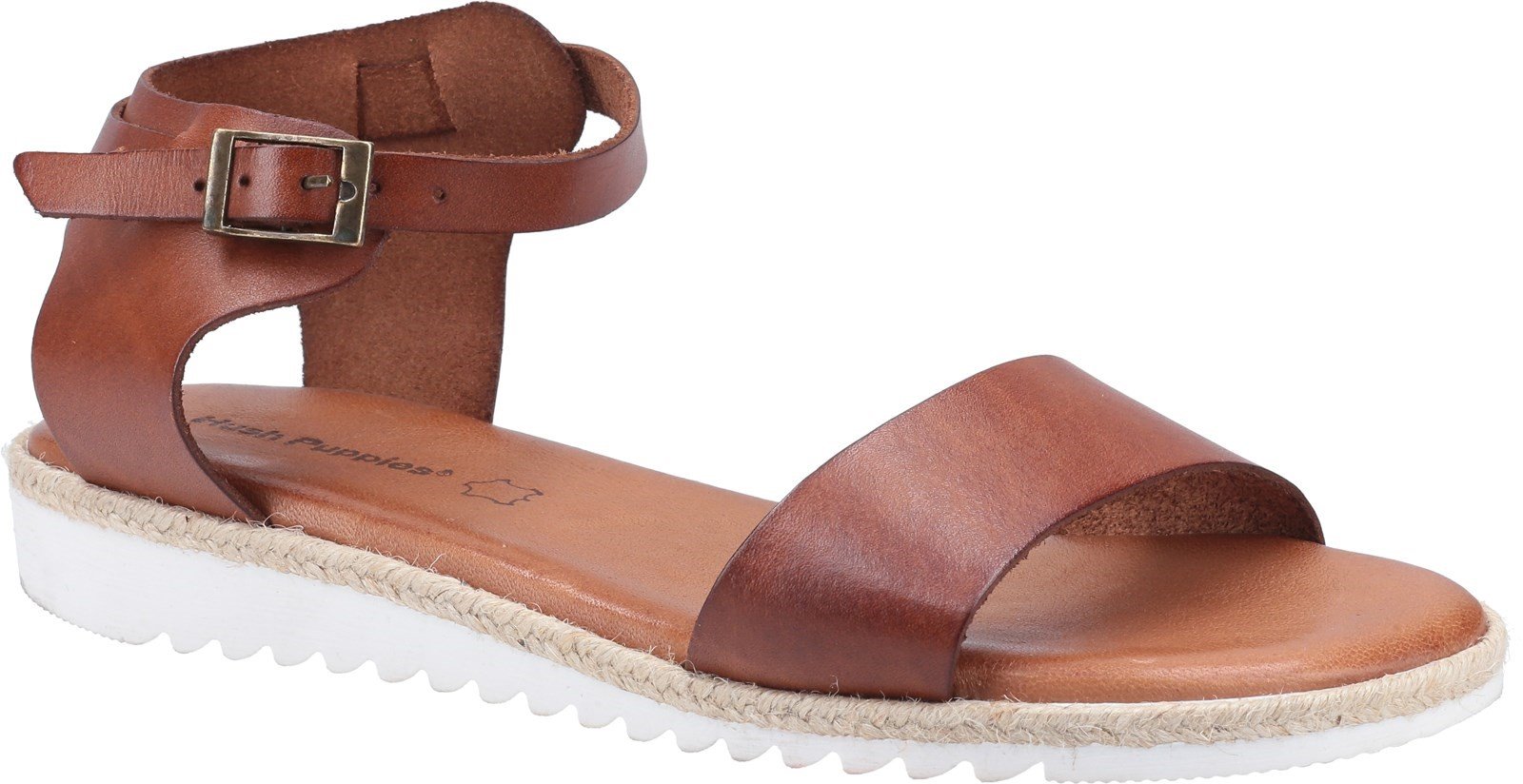 Hush Puppies Women's Gina Flat Sandal Various Colours 31950 - Tan 2