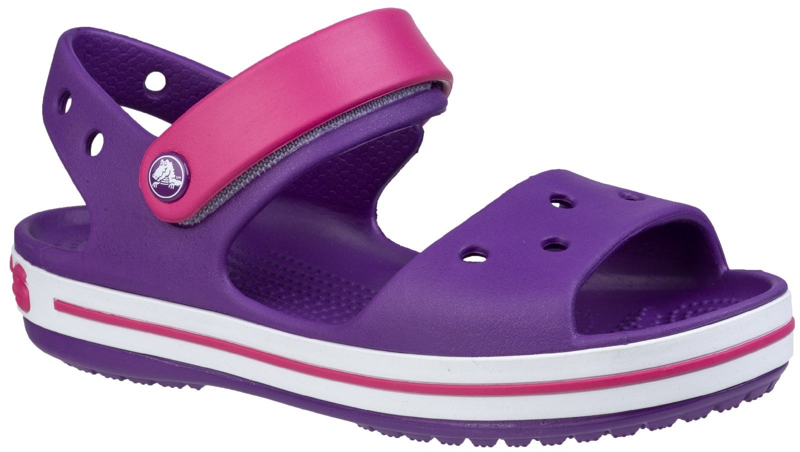 Crocs Kid's Sandal Various Colours 21077 - Purple/Pink/White 5