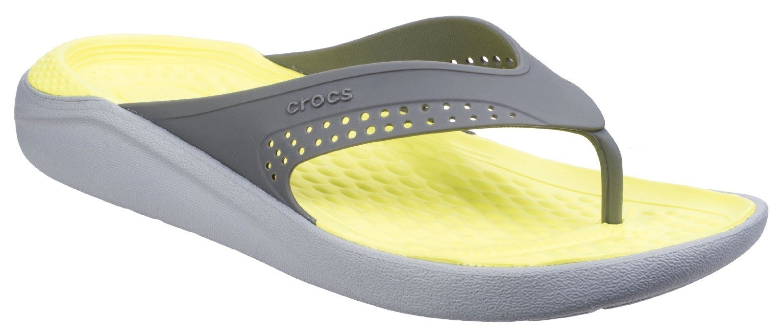 Crocs Unisex LiteRide Flip Flop Various Colours 26904 - Slate Grey/Light Grey 6