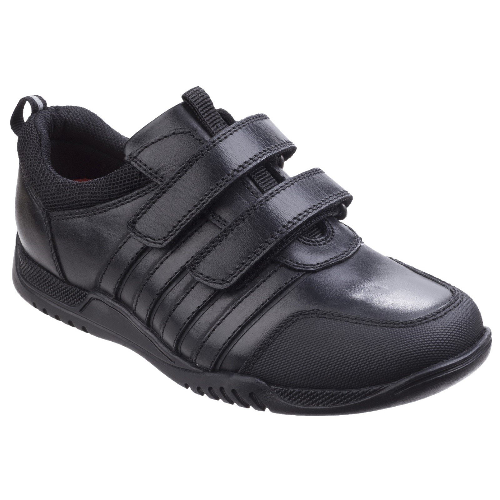 Hush Puppies Kid's Josh Senior School Shoe Black 26396 - Black 3