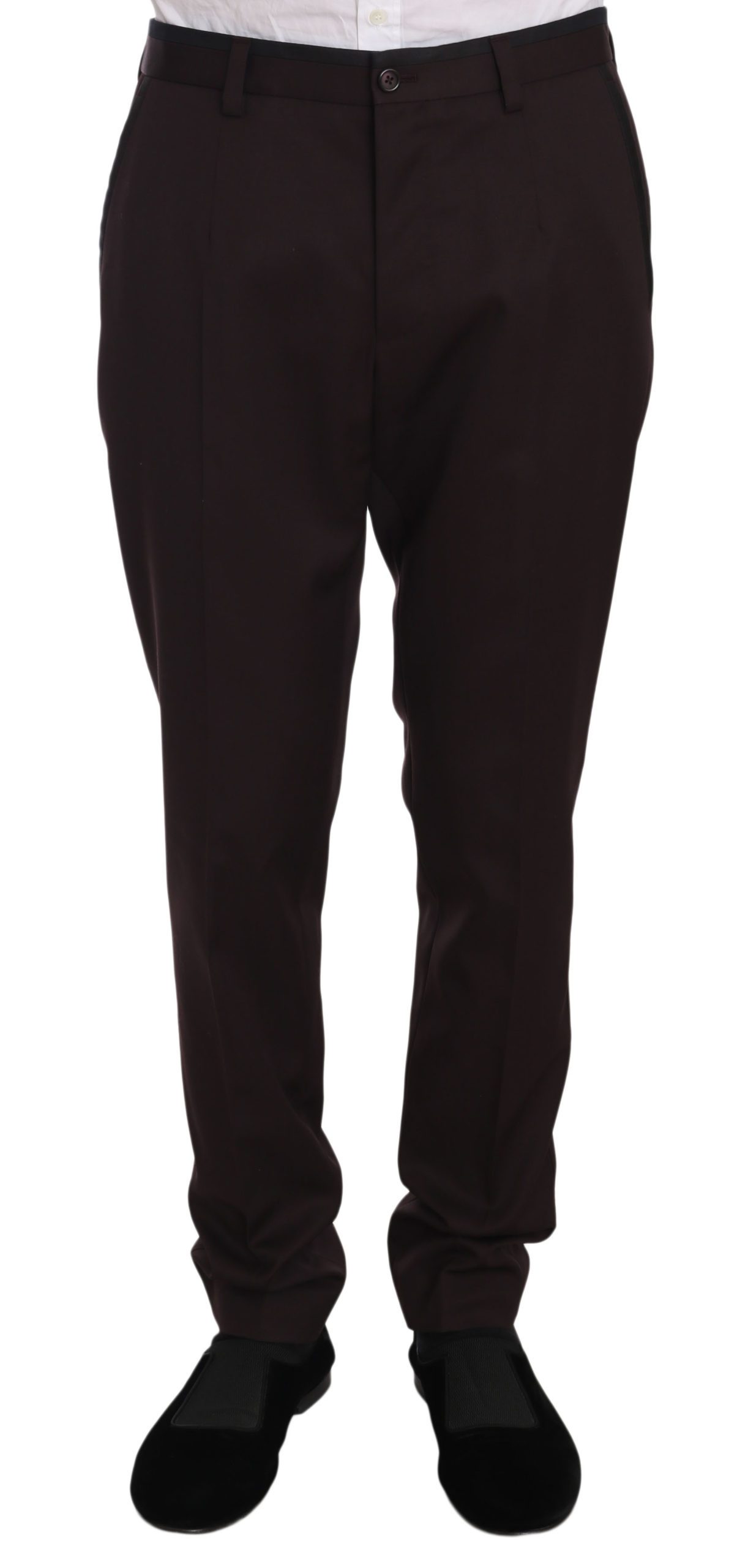 Dolce & Gabbana Men's Cotton Formal Trouser Purple PAN70083 - IT48 | M