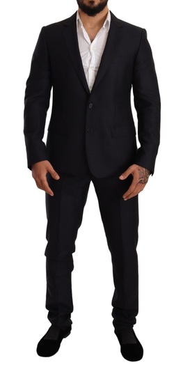 Blue Pattern MARTINI SLIM FIT 2 Piece Suit - IT46 | S