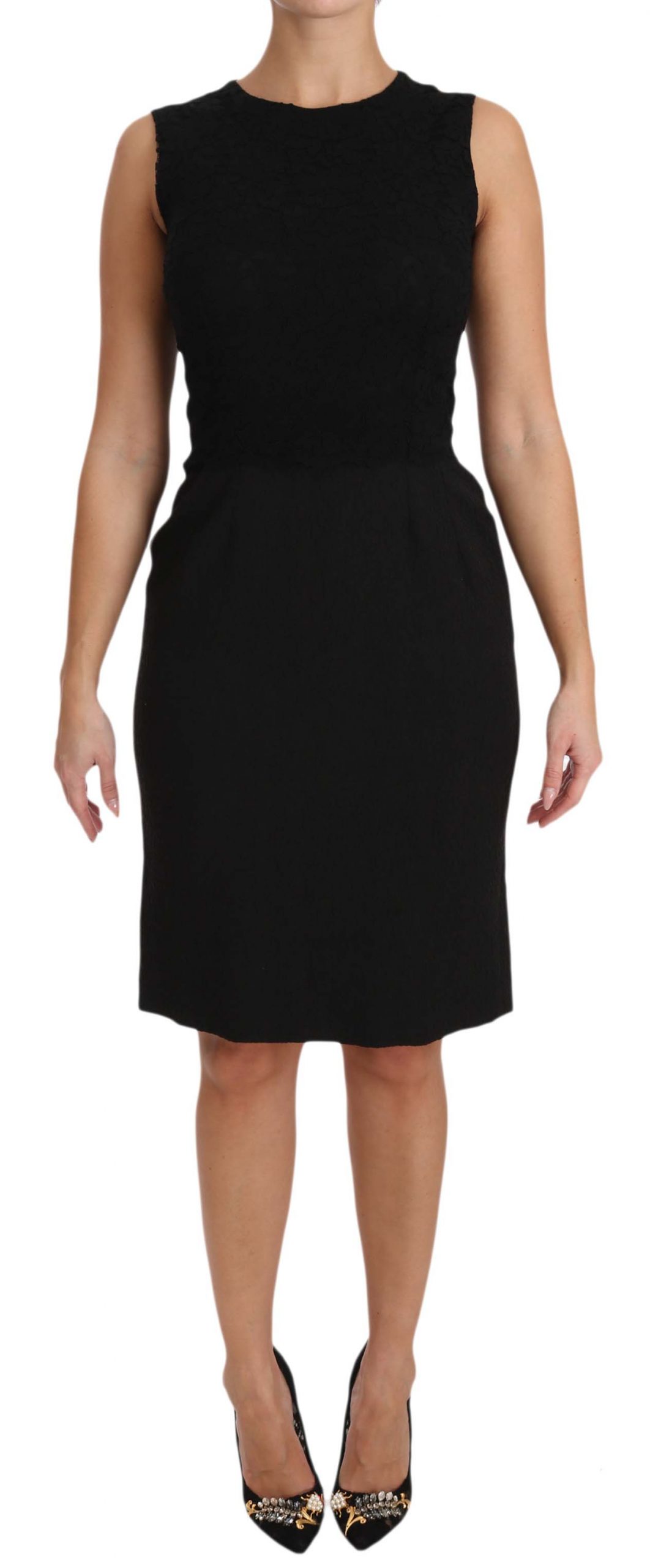 Dolce & Gabbana Women's Stretch Sheath Mini Dress Black DR1600 - IT40|S