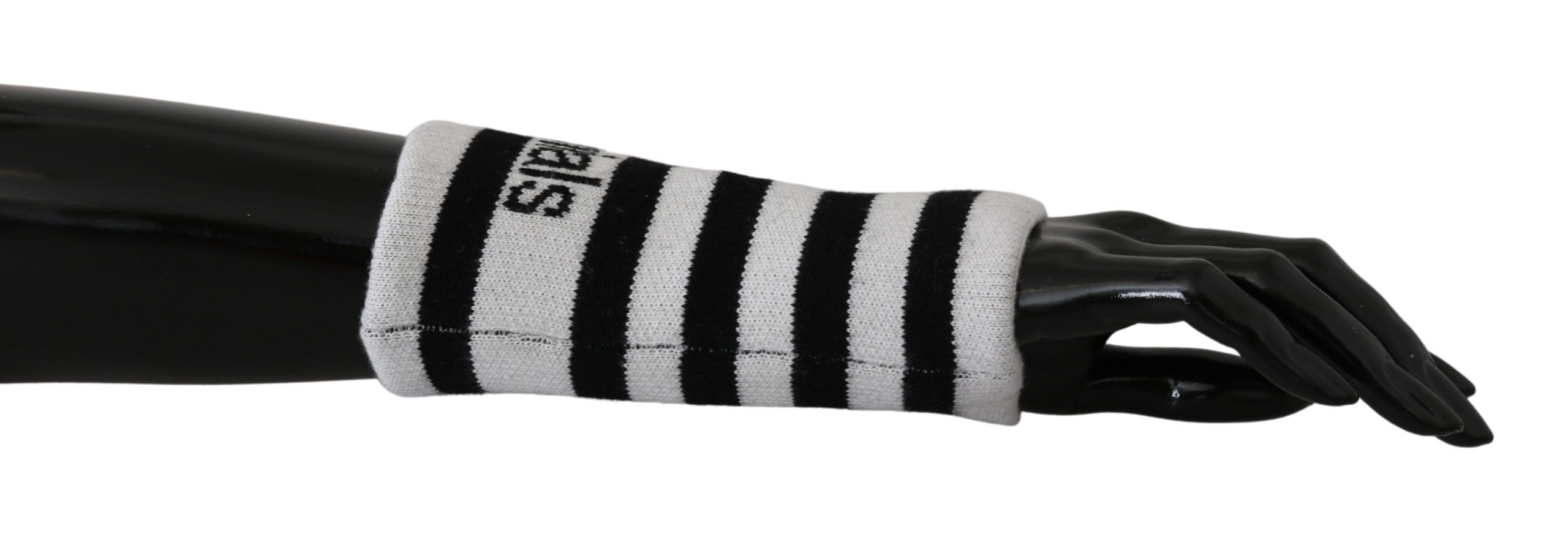 Dolce & Gabbana Women's Wool Arm Warmer DGMillennials Gloves Black SMY3045