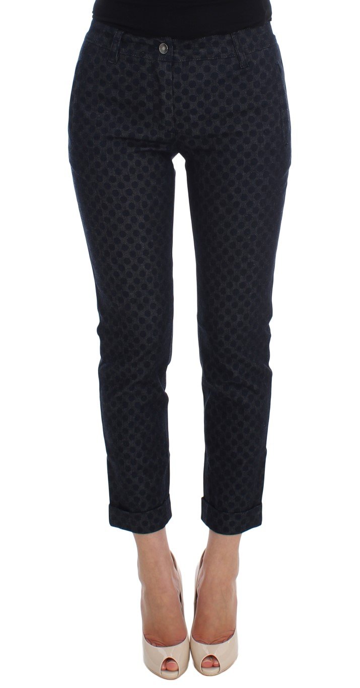 Dolce & Gabbana Women's Polka Dotted Slim Capris Jeans Blue SIG20019 - IT38|XS