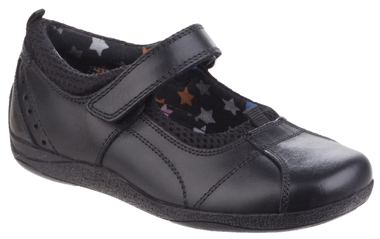 Hush Puppies Kid's Cindy Senior Back To School Shoe Black 25320 - Black 3 UK
