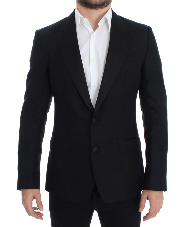 Dolce & Gabbana Men's wool silk SICILIA Blazer Black SIG12301 - IT48 | M