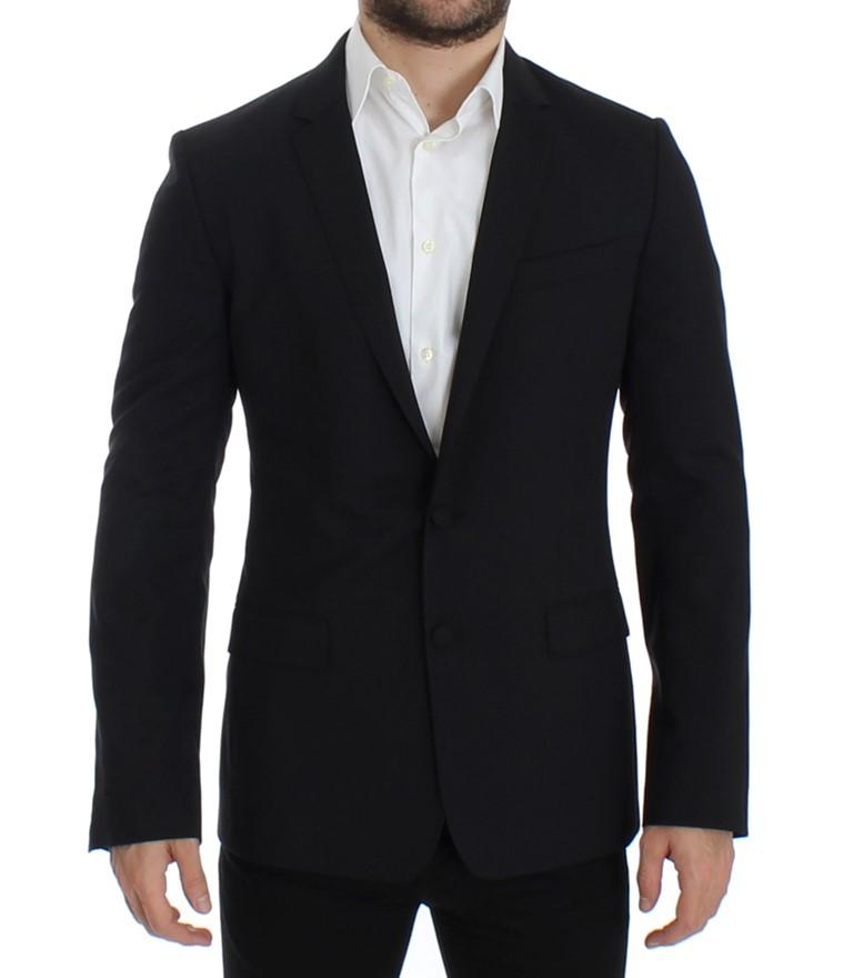 Dolce & Gabbanawool stretch MARTINI Blazer Black SIG12310 - IT48 | M