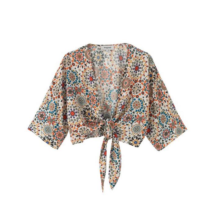 Desigual Women's Top Multicolor 204995 - multicolor M