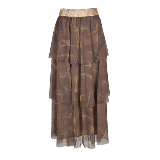 Peserico Women's Skirt Brown 341916 - brown 40