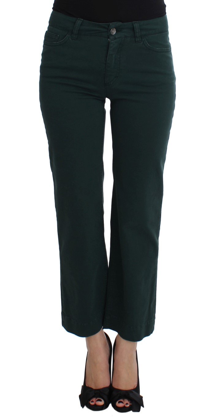 Dolce & Gabbana Women's Cotton Stretch Straight Fit Jeans Green SIG17510 - IT40|S
