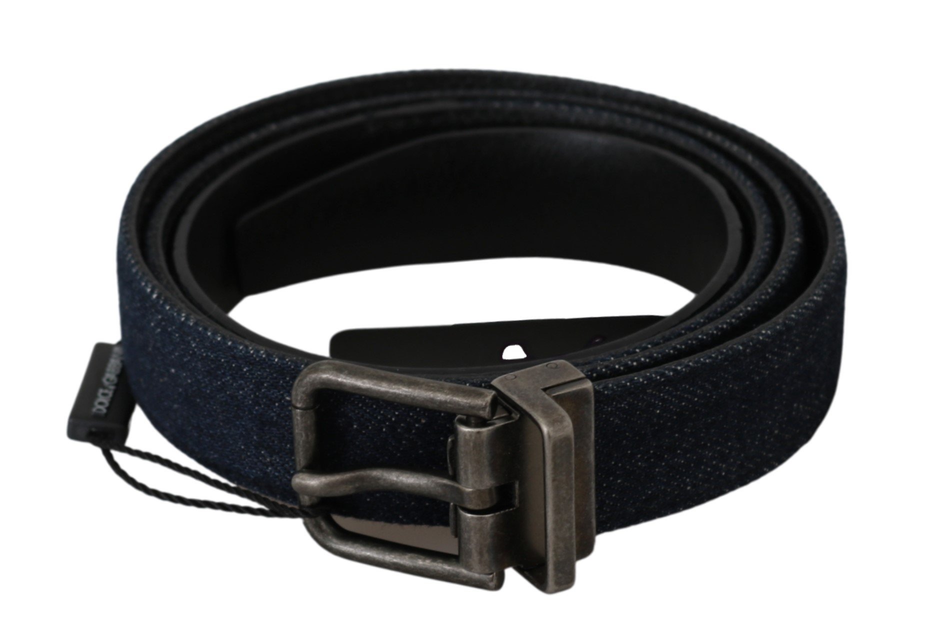 Dolce & Gabbana Men's Buckle Denim Caiman Belt Black BEL60497 - 100 cm / 40 Inches