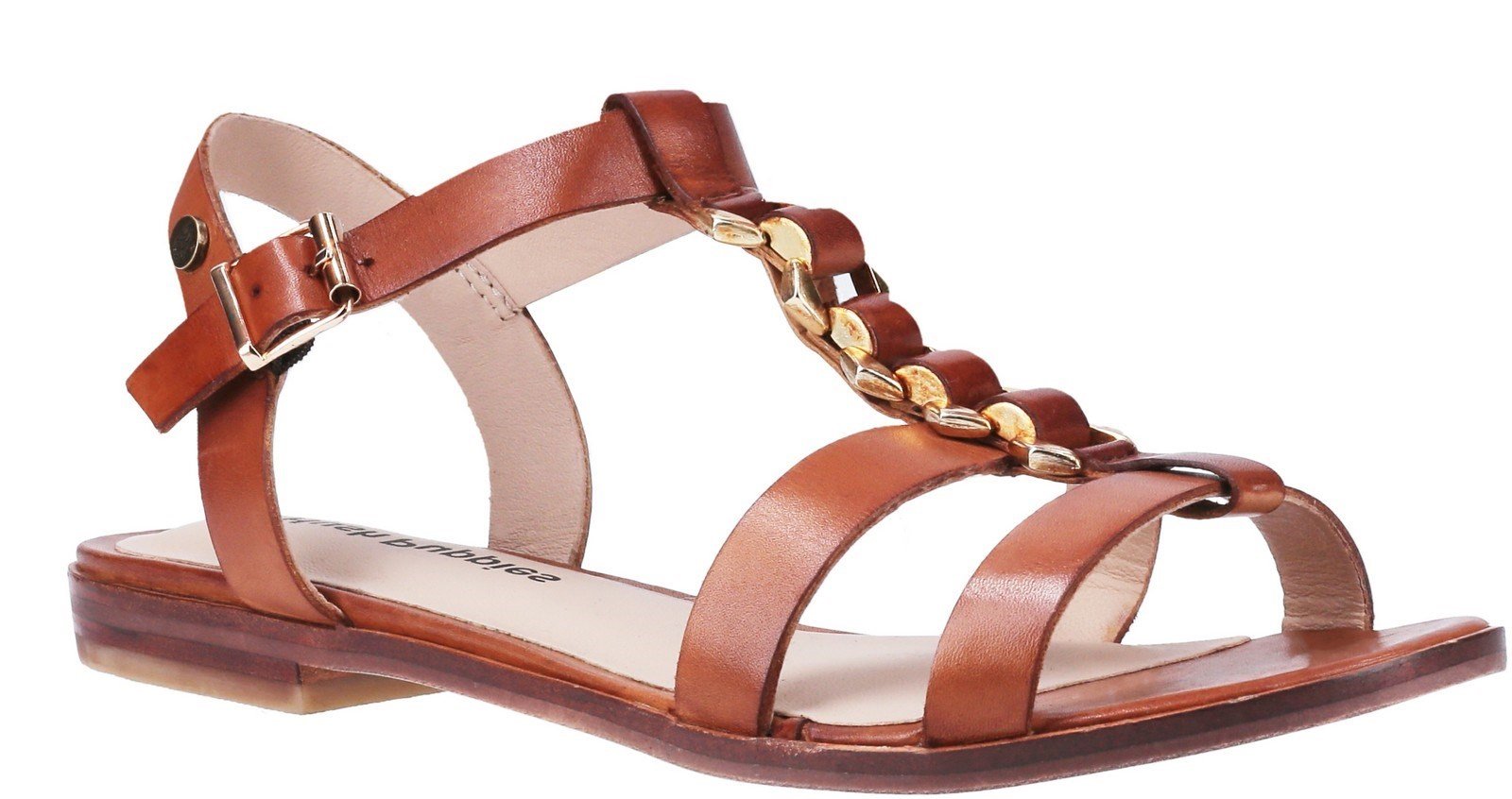Hush Puppies Women's Lucia T-Bar Buckle Sandal Various Colours 30233 - Tan 6