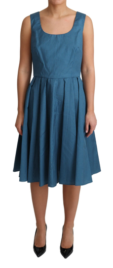 Dolce & Gabbana Women's Polka Dotted Cotton Dress Blue DR2760-42 - IT42|M