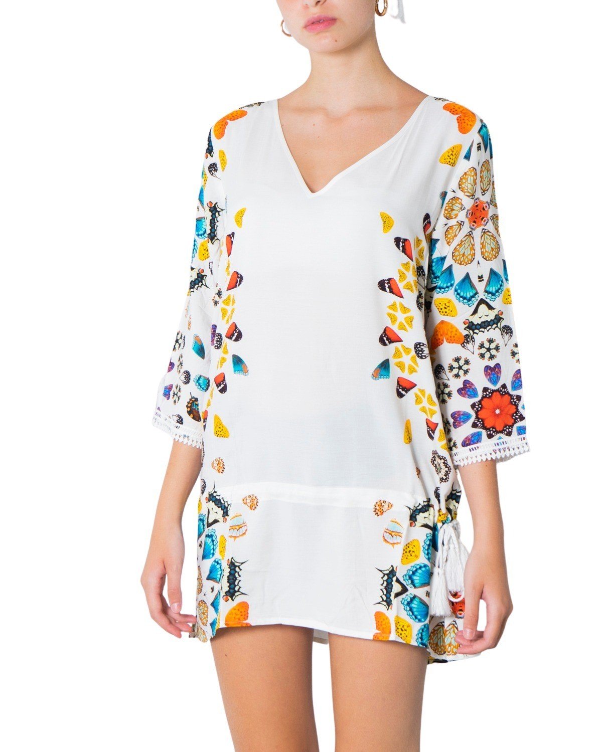 Desigual Women's Top Multicolor 239279 - white XL