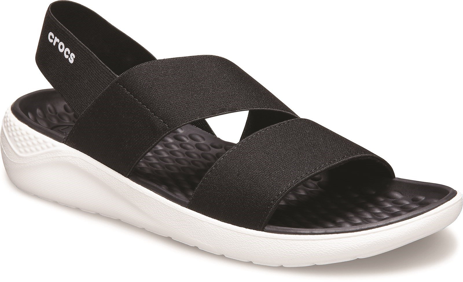 Crocs Women's Lite Ride Stretch Slip On Sandal Various Colours 31455 - Black 3