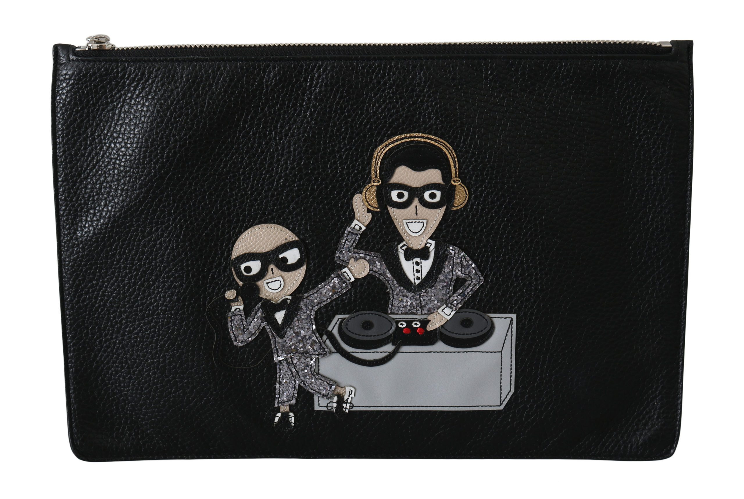 Dolce & Gabbana Men's #DGFAMILY DJ Patch Messenger Bag Black VA8542