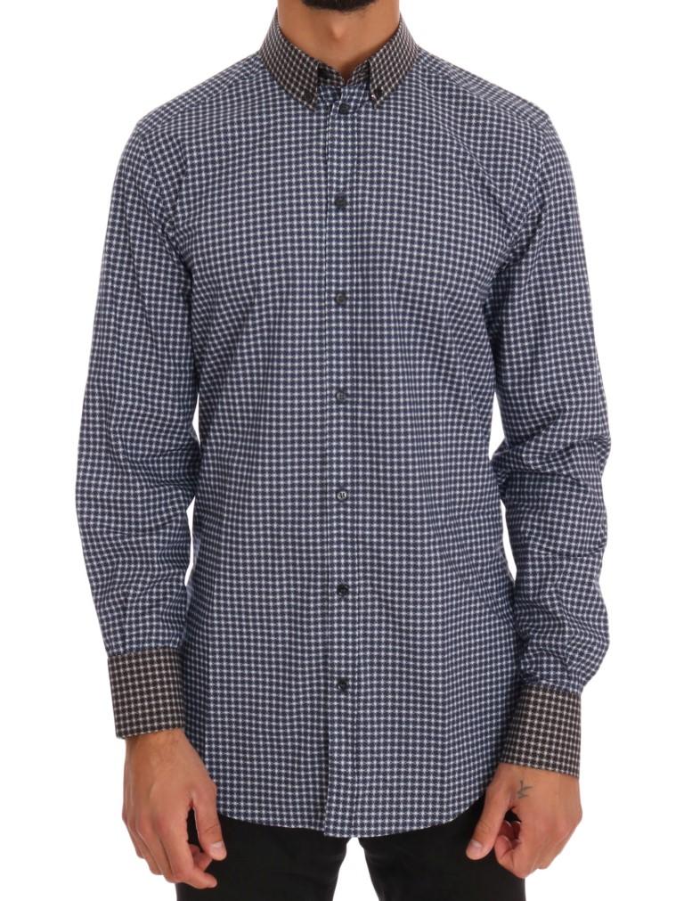Dolce & Gabbana Men's Pattern Cotton Shirt Multicolor TSH1069 - 41