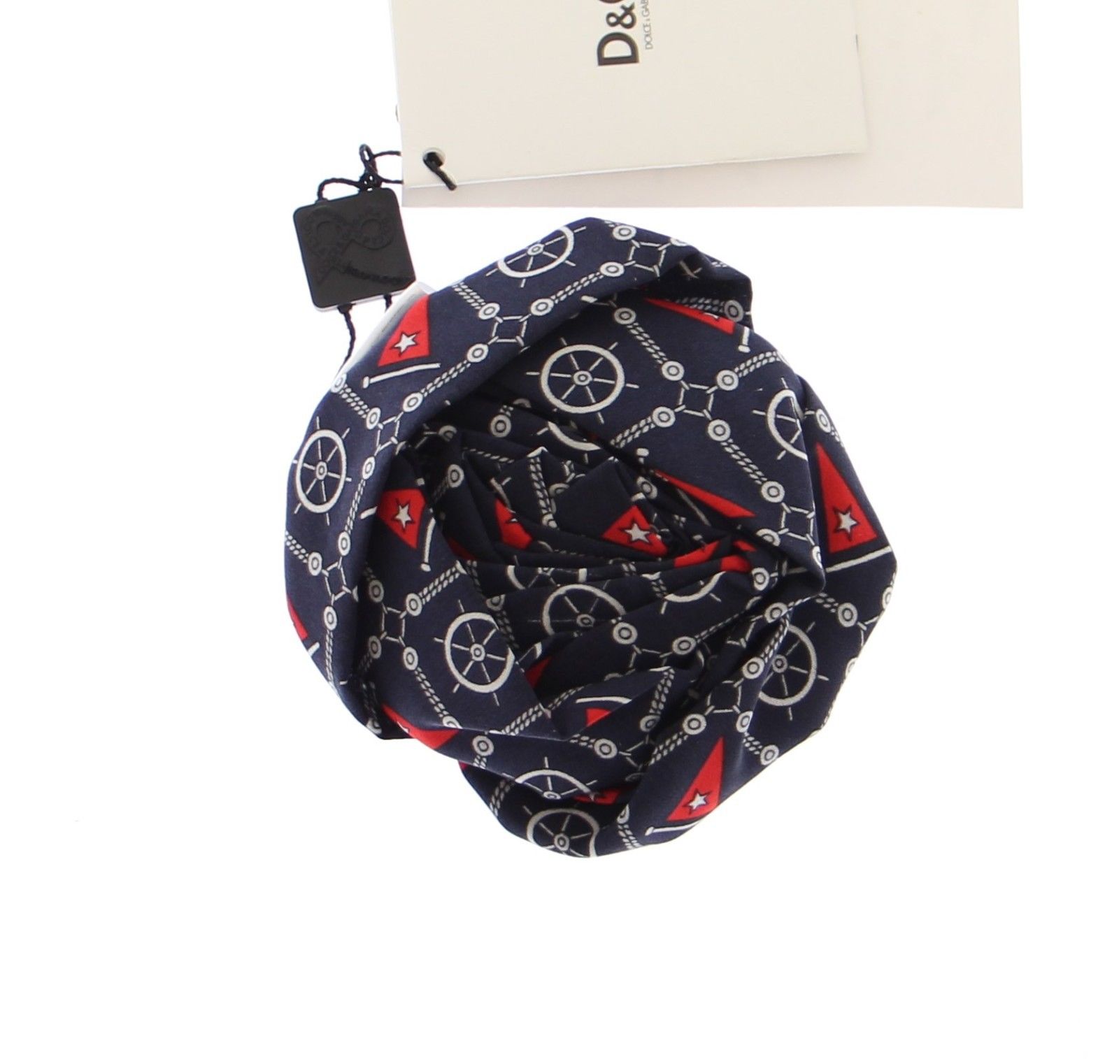Dolce & Gabbana Women's Marine Rose Silk Brooch Blue DDB10011