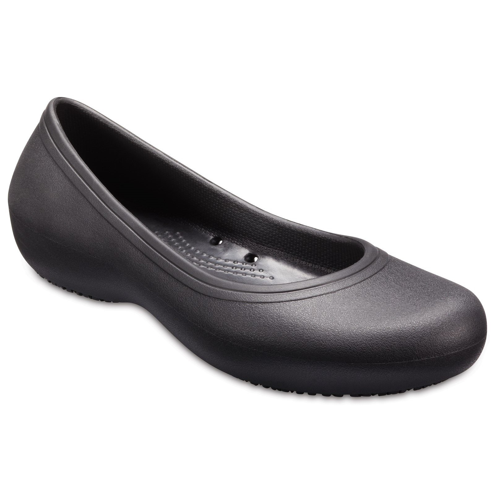 Crocs Women's Work Flat Shoe Black 26995-45326 - Black 8