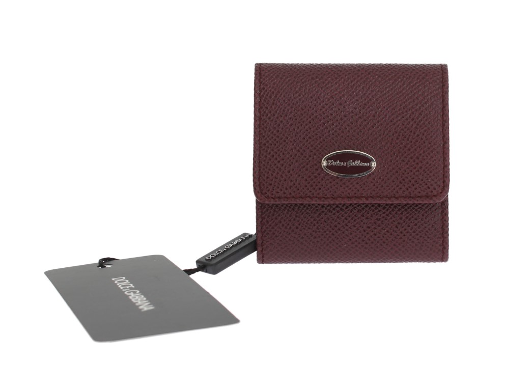 Dolce & Gabbana Men's Dauphine Leather Key Wallet Bordeaux SMY192