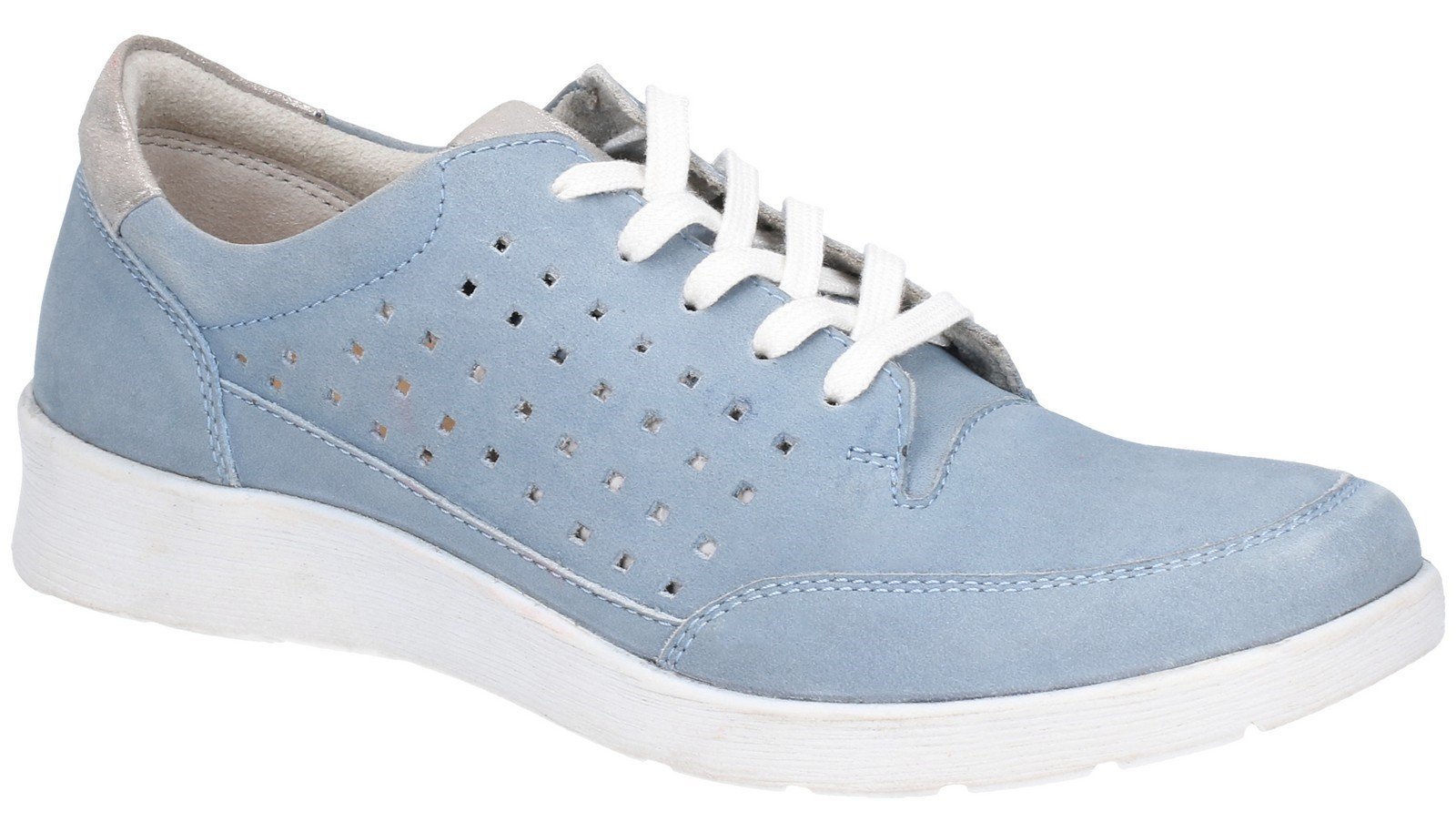 Hush Puppies Women's Molly Lace Up Shoe Various Colours 28408 - Blue 3