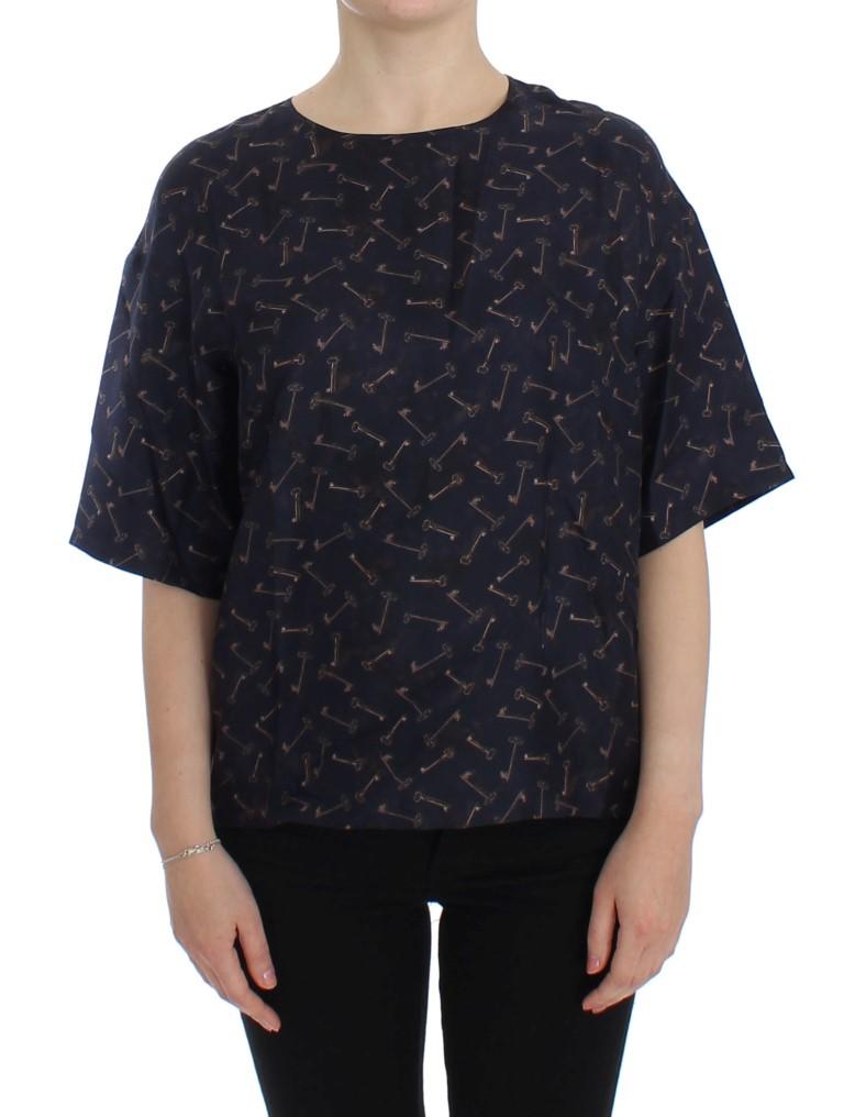 Dolce & Gabbana Women Enchanted SICILY Top Blue SIG13321-1 - IT42|M