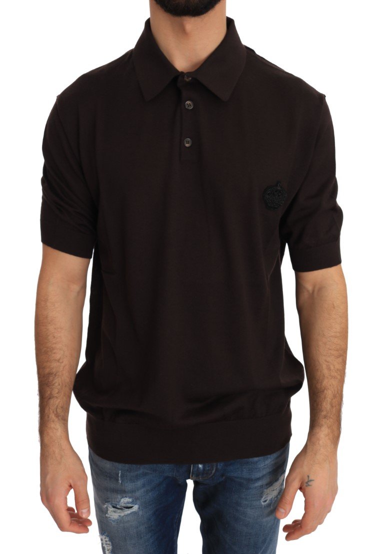 Dolce & Gabbana Men's SS Polo Shirt Brown TSH2315 - IT44 | XS