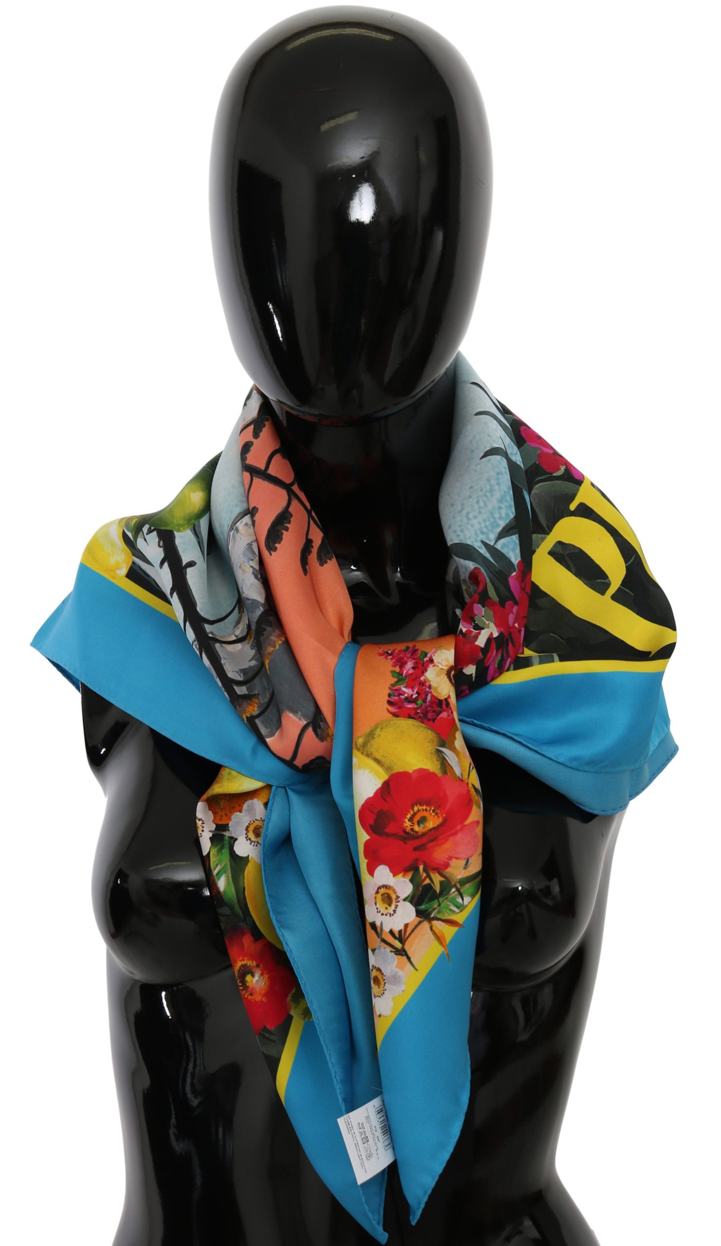 Dolce & Gabbana Women's Capri Print Wrap Silk Scarf Multicolor MS6067