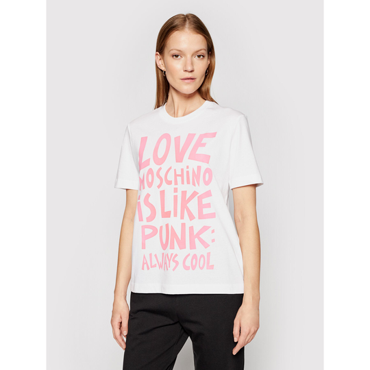 Love Moschino Women's Tops & T-Shirt White LO1487779-IT38-XS - IT38|XS