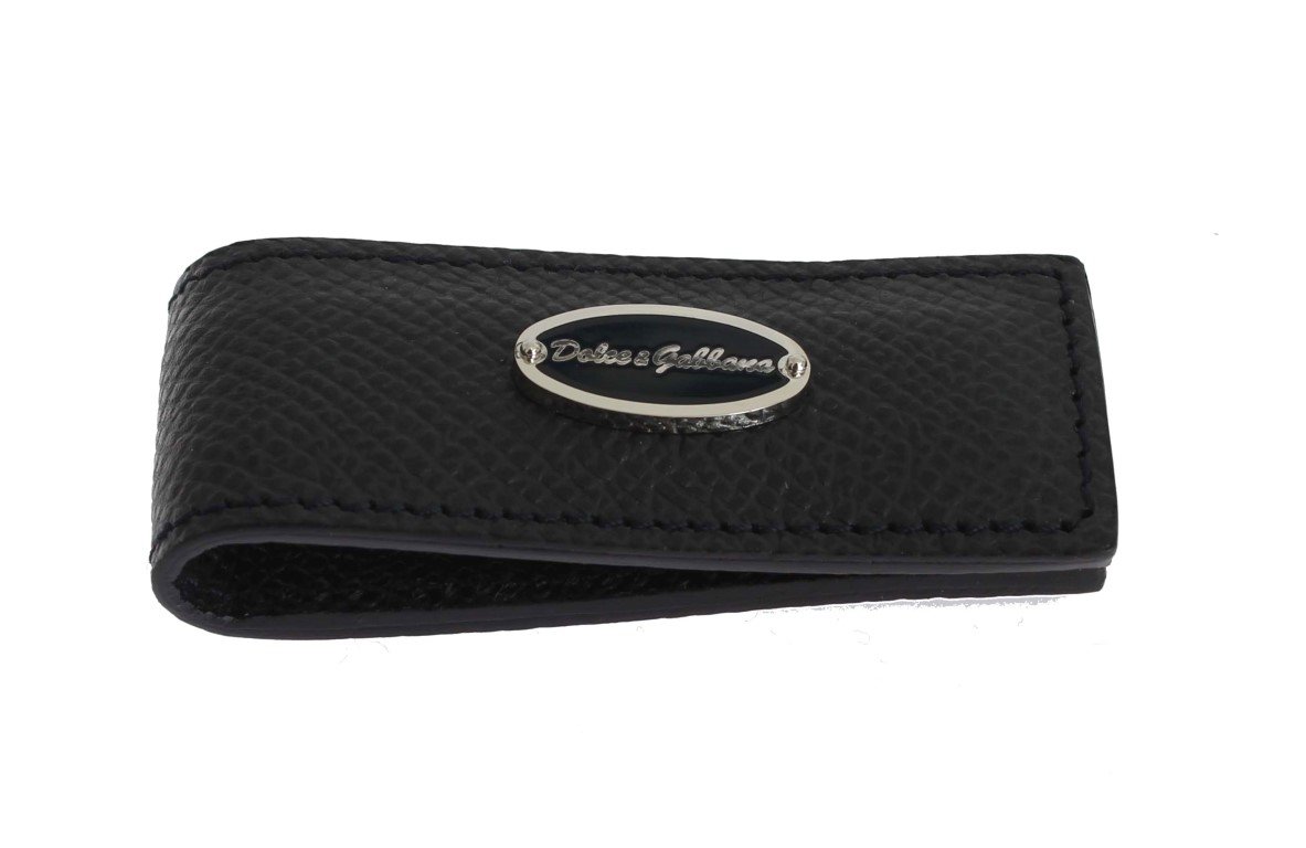 Dolce & Gabbana Men's Leather Magnet Money Clip Blue SIG31664