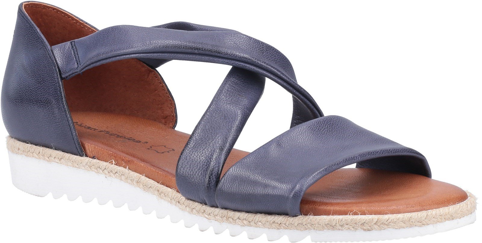 Hush Puppies Women's Gemma Espadrille Wedge Sandal Various Colours 31948 - Navy 3
