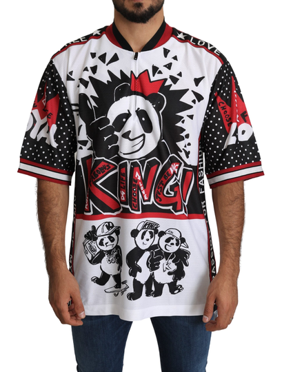 White King Panda Top Polyester Mens T-shirt - IT44 | XS
