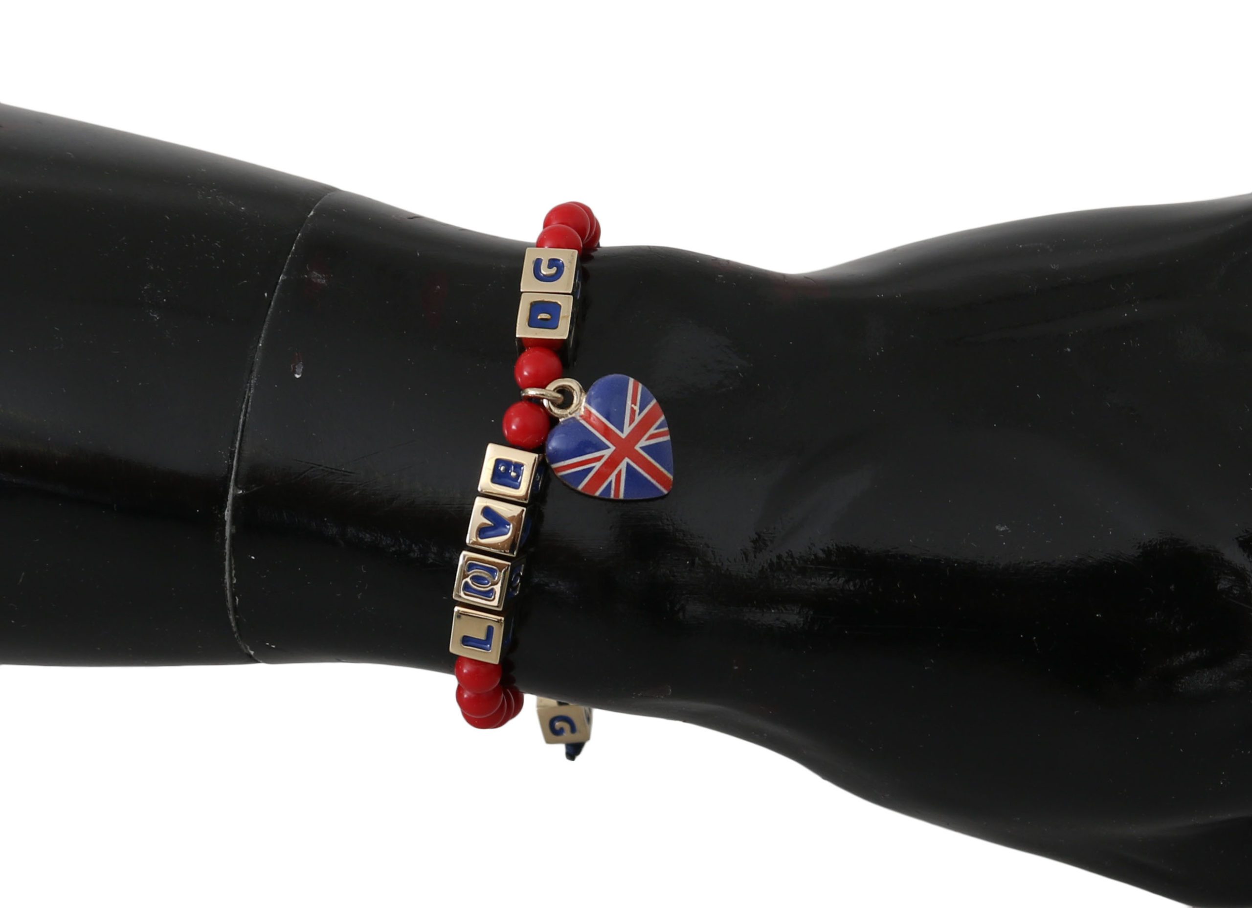 Dolce & Gabbana Women's Beaded DG LOVES LONDON Bracelet Red SMY2253