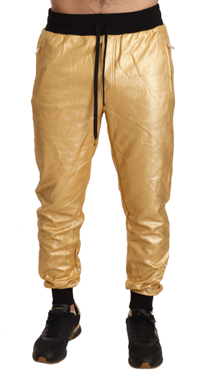 Gold Pig Of The Year Cotton Trousers Pants - IT48 | M
