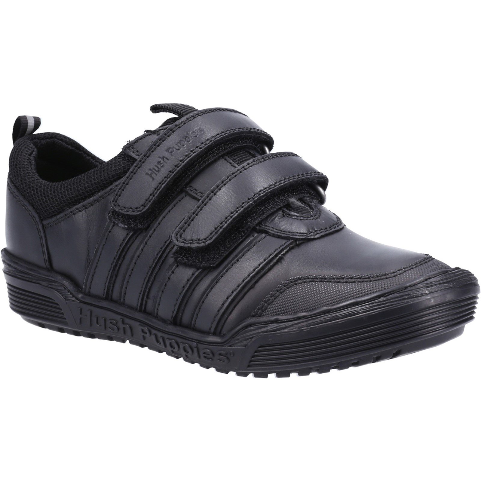Hush Puppies Kid's Jake School Shoe Black 32736 - Black 10