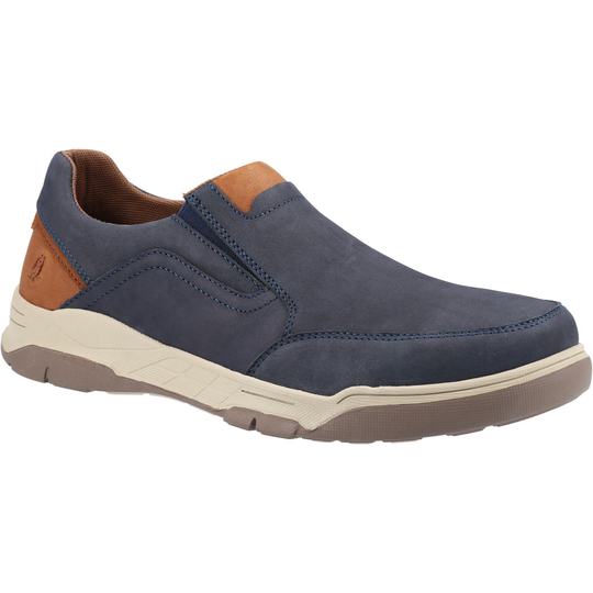 Hush Puppies Men's Fletcher Slip On Shoes Navy 32013 - Navy/Tan 6