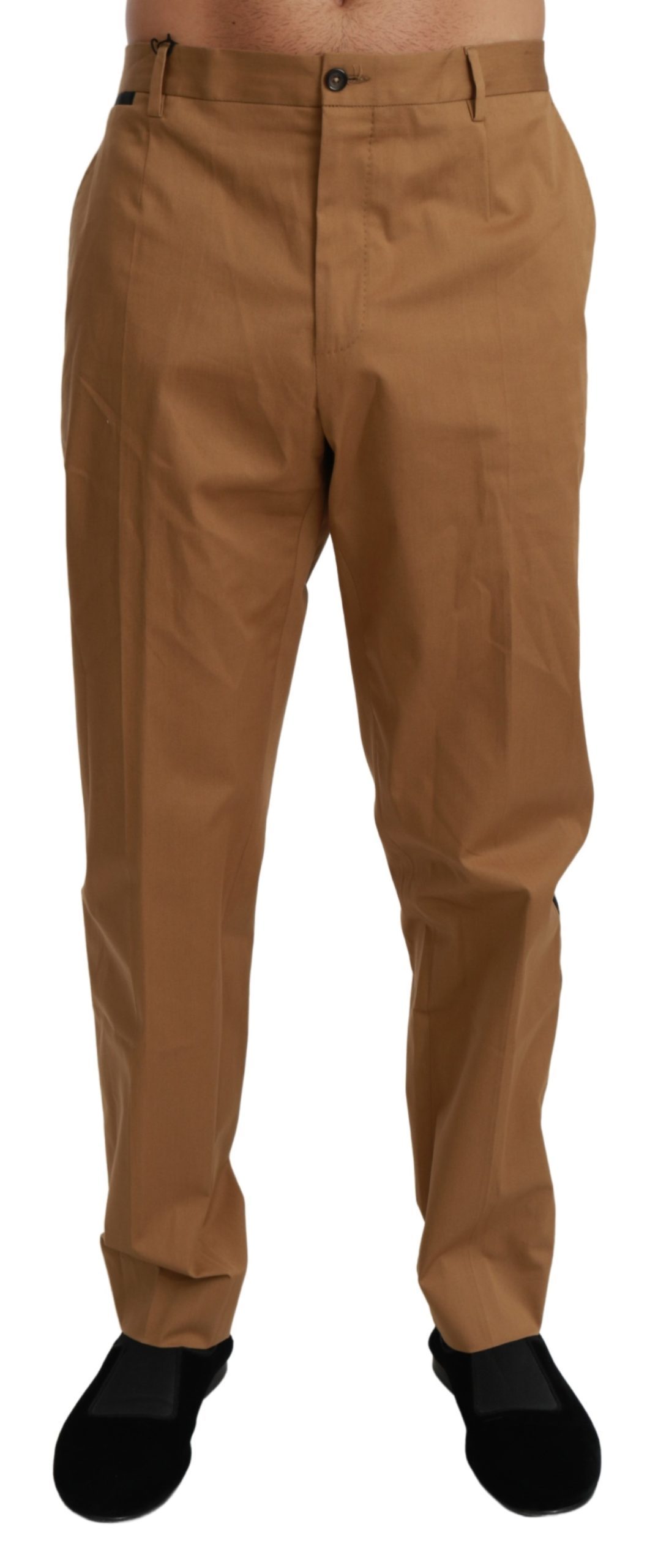 Dolce & Gabbana Men's Cotton Stretch Trouser Brown PAN70994 - IT56 | XXL