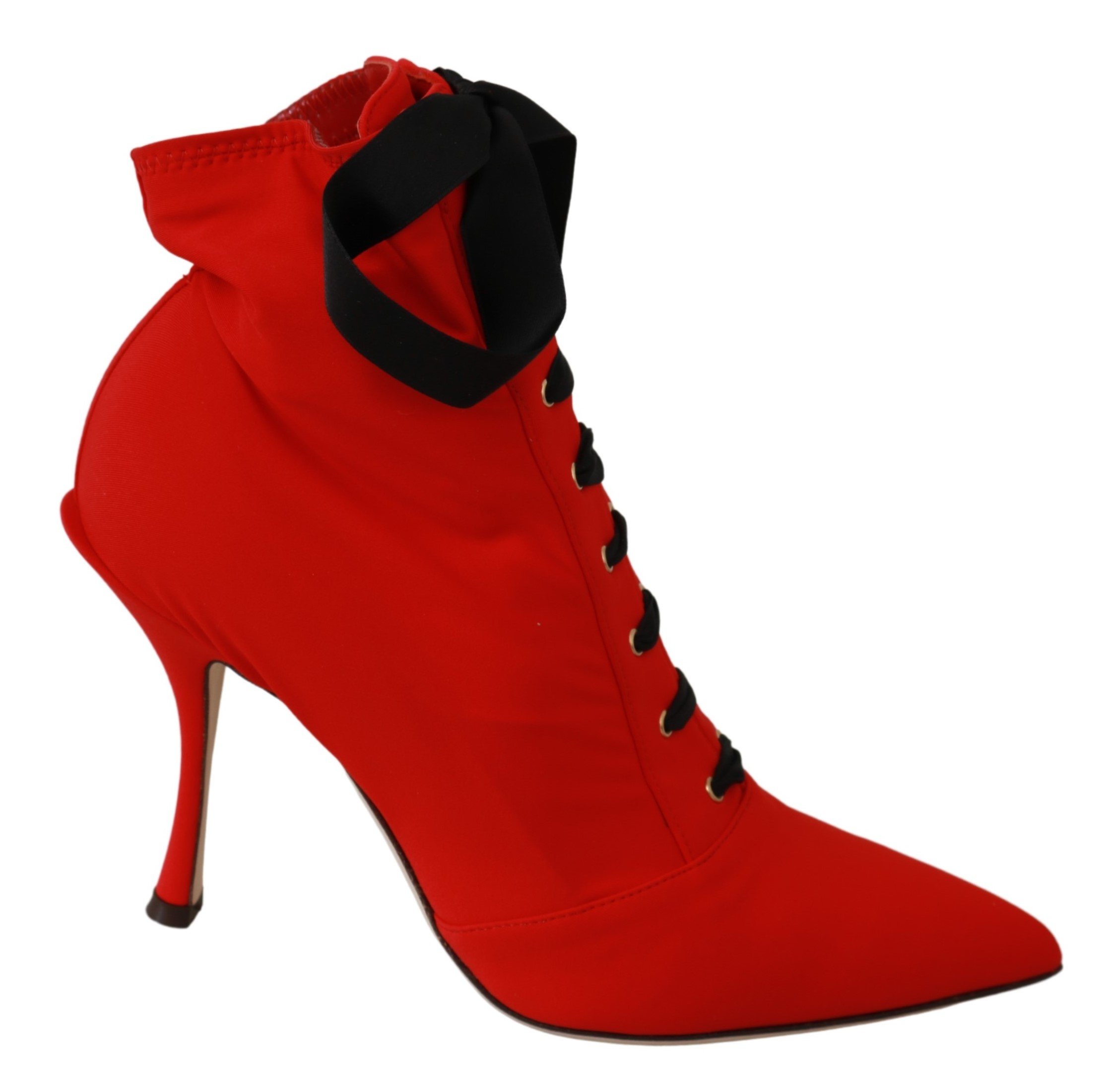 Dolce & Gabbana Women's Stretch Soft Heels Shoes Red LA6495 - EU36/US5.5