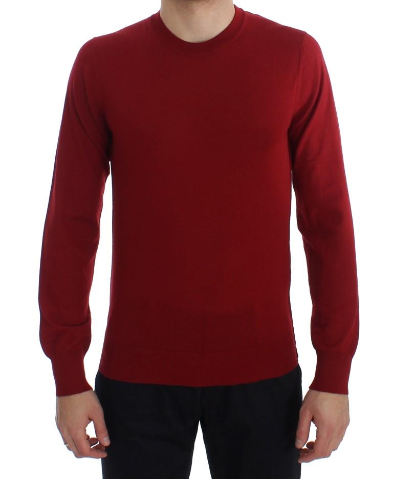 Dolce & Gabbana Men's Cashmere Crew-neck Pullover Sweater Red TIT20543 - IT48 | M