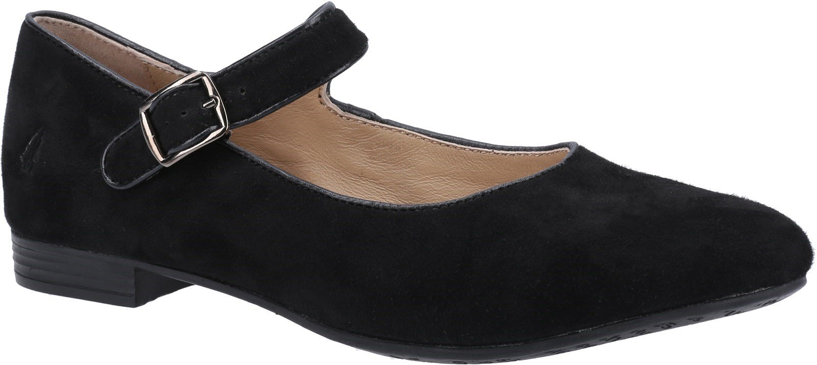 Hush Puppies Women's Melissa Strap Flat Shoe Various Colours 31954 - Black 8
