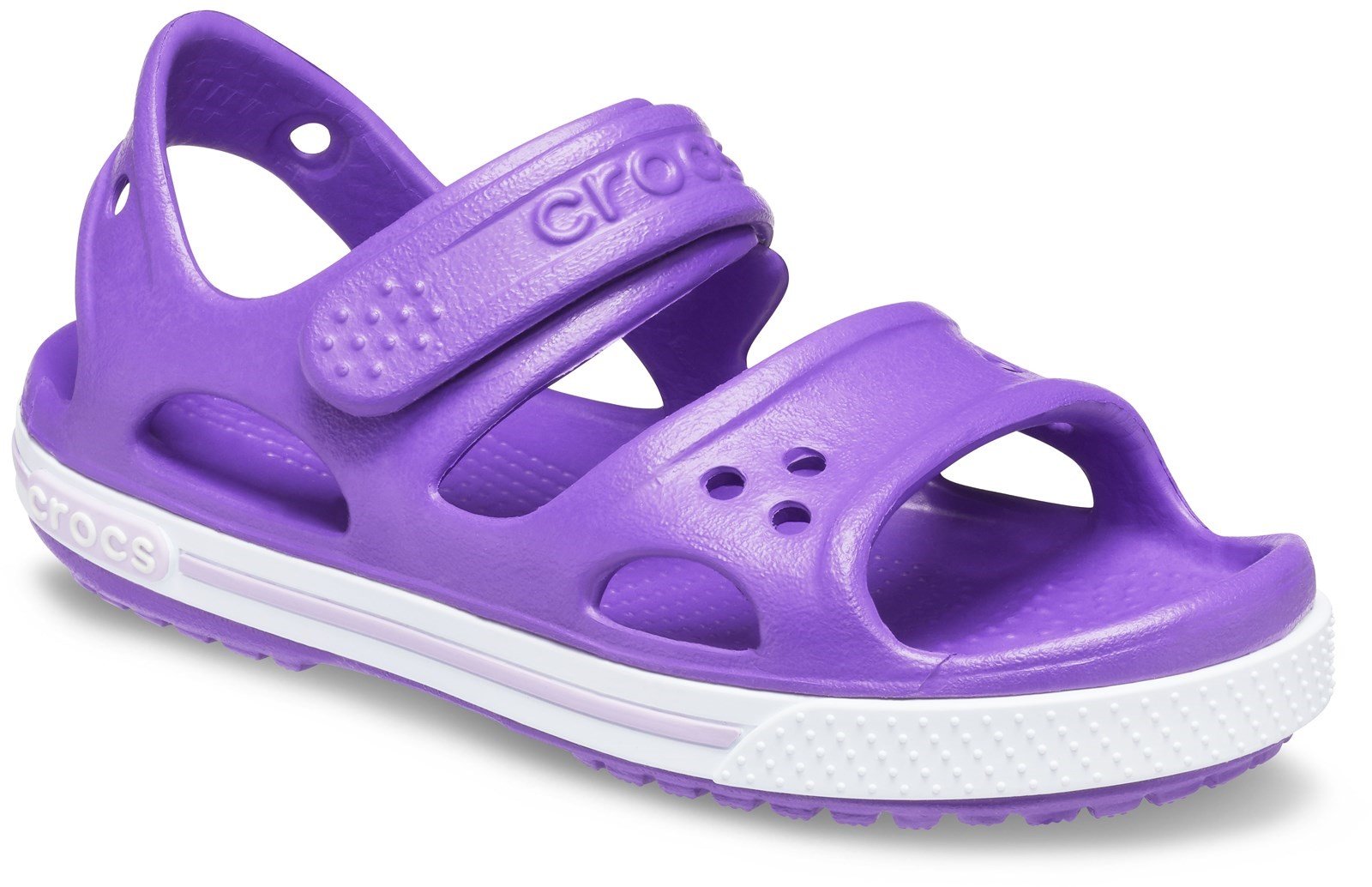 Crocs Kid's Crocband ll Touch Fastening Sandal Various Colours 28788 - Neon Purple 4