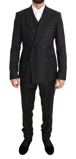 Brown Wool Double Breasted Slim Fit Suit - IT48 | M