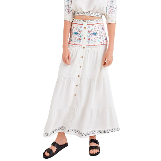 Desigual Women's Skirt White 346628 - white XS