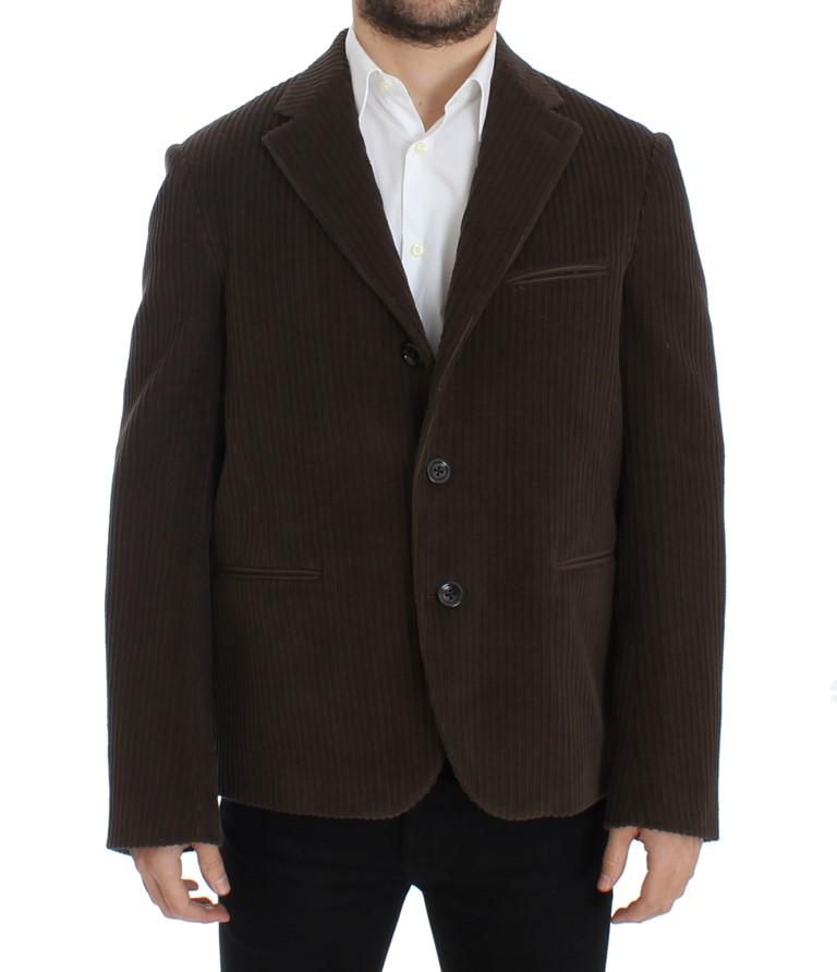 Dolce & Gabbana Men's manchester stretch Blazer Brown SIG12228 - IT48 | M