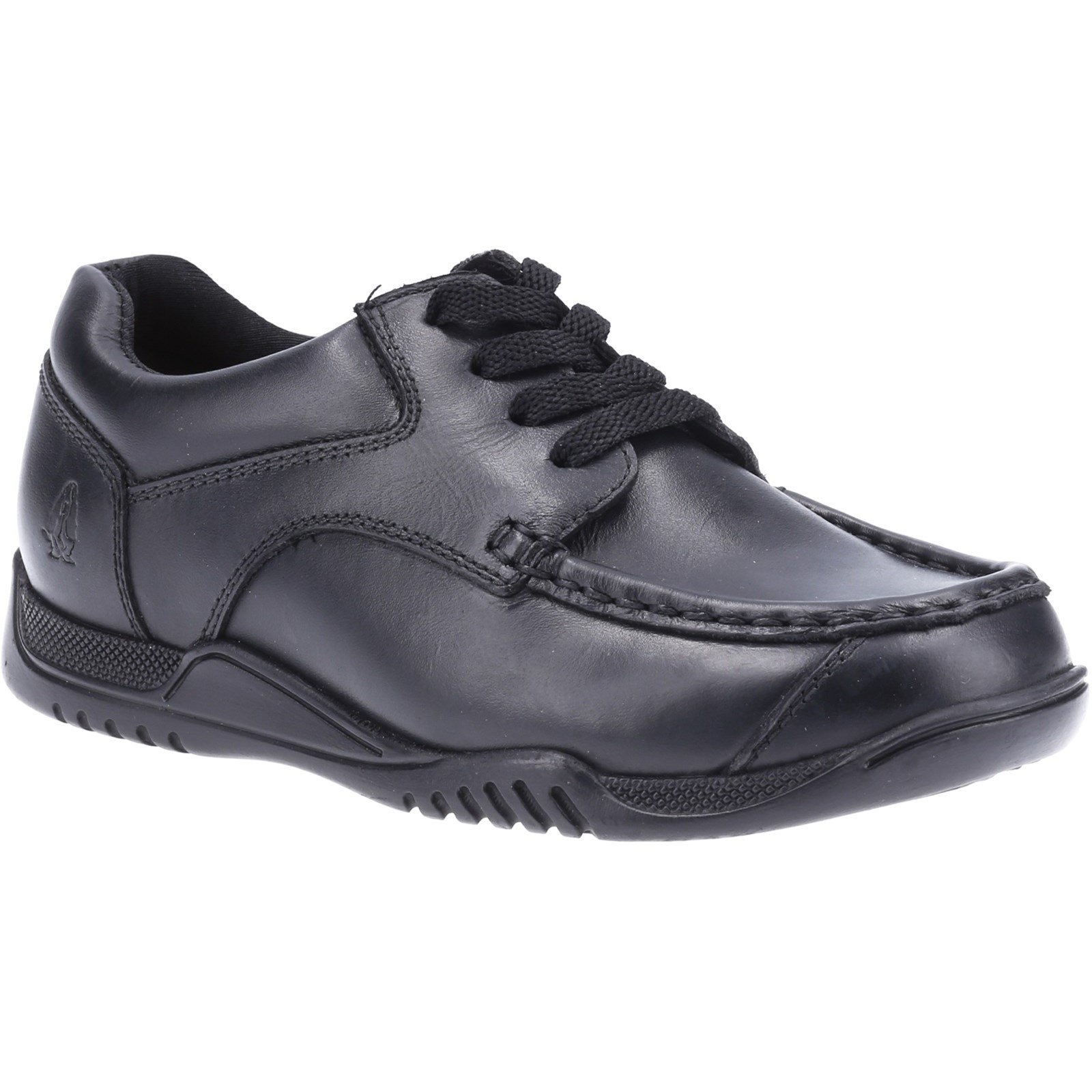 Hush Puppies Kid's Hudson Senior School Shoe Black 32583 - Black 6