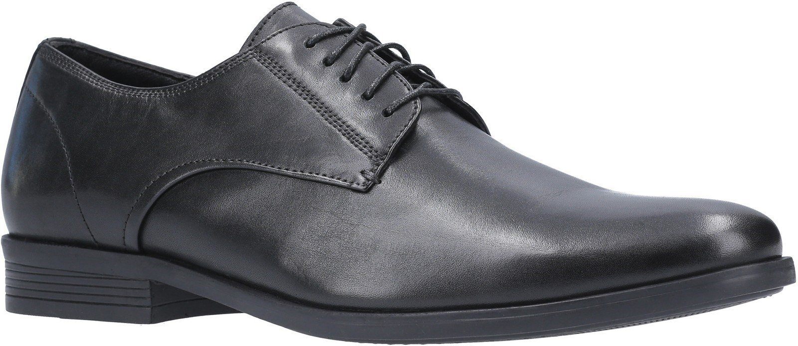 Hush Puppies Men's Oscar Clean Toe Lace Up Shoe Various Colours 29189 - Black 6